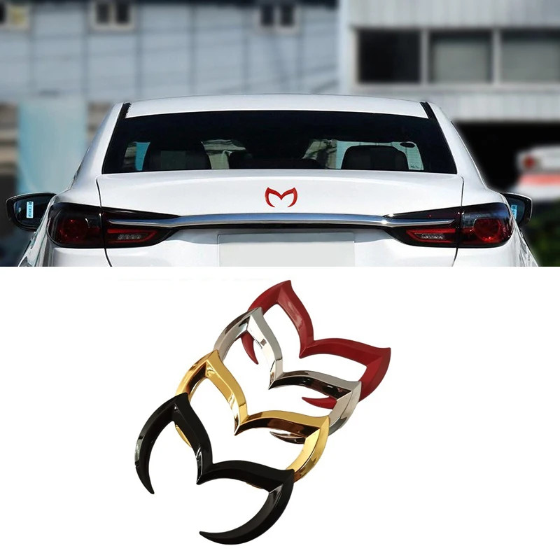 3D โลหะค้างคาวป้ายสัญลักษณ์สติกเกอร์สําหรับ Mazda 2 3 6 8 Atenza CX-30 CX-50 CX-60 MX-5 CX-3 CX-5 CX