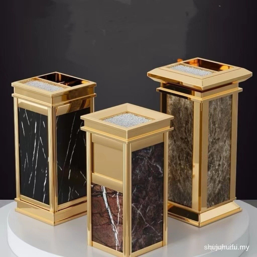 ถังขยะโรงแรมล็อบบี้ Ash Bin Commercial Hotel Corridor Lift Ashtray Peel กล่องถังขยะสแตนเลส ZGFF LVOL