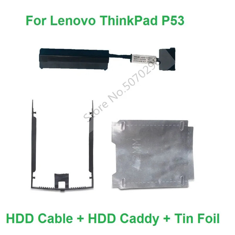 2.5 "SATA Hard Drive แคดดี้ถาด HDD SSD สายเชื่อมต่อกรอบถาดสําหรับ Lenovo ThinkPad P53 FP530 Mobile w