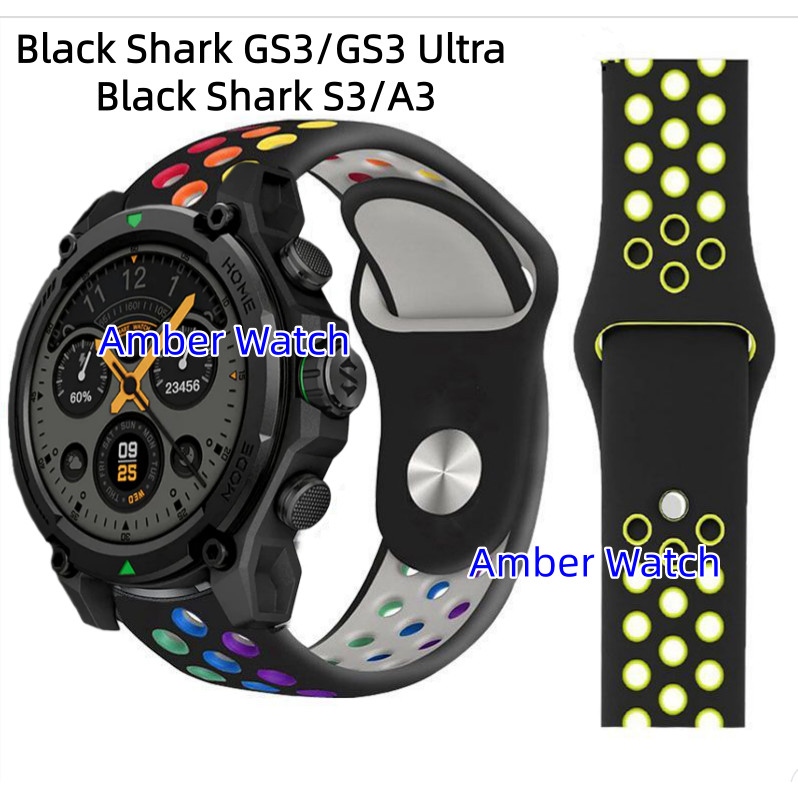 สายนาฬิกาซิลิโคนสําหรับ Black Shark GS3/GS3 Ultra สายนาฬิกา Black Shark S3 สายนาฬิกา Black Shark A3 
