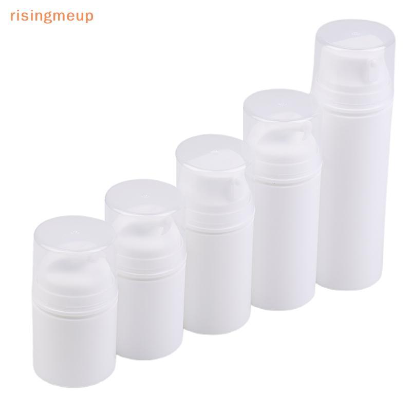 [risingmeup] ขวดปั๊มเปล่ารีฟิลโลชั่นพลาสติกภาชนะเครื่องสําอางสูญญากาศเครื่องจ่ายอิมัลชันสําหรับเดินทาง 35/50/75/100/150/200g ใหม่