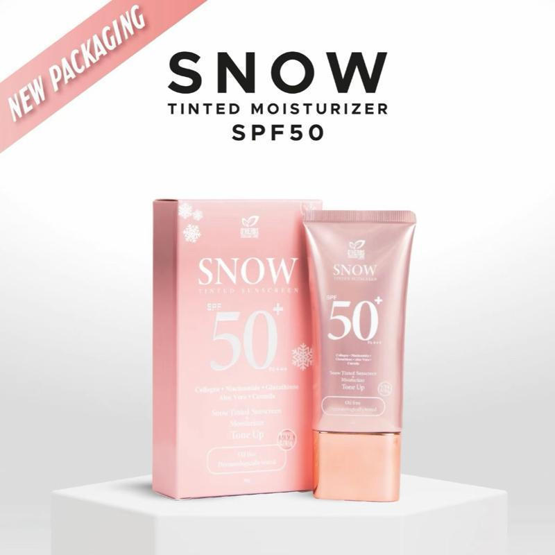 DRBS FACIAL PROTECTOR AND MOISTURIZER 2 in 1 (SNOW TINTED MOISTURIZER SPF50 PA+++ 40g) - บํารุงผิว