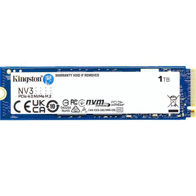【Kingston NV3 1TB】SSD M.2 NVMe สำหรับ PC/โน้ตบุ๊ค DIY ใหม่แท้