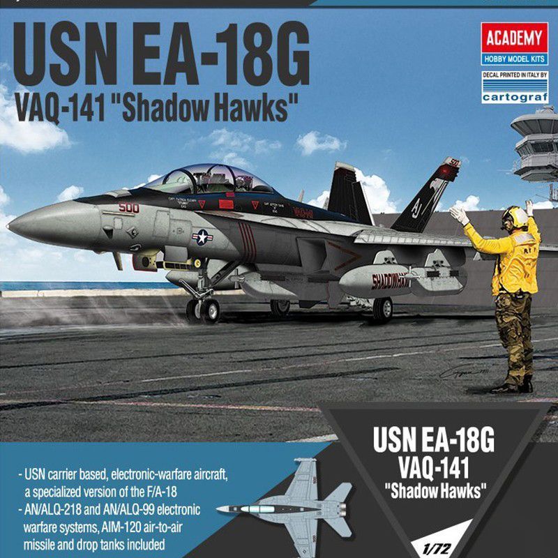 Edme 12560 1/72 US Navy EA-18G Shadowhawk Fighter