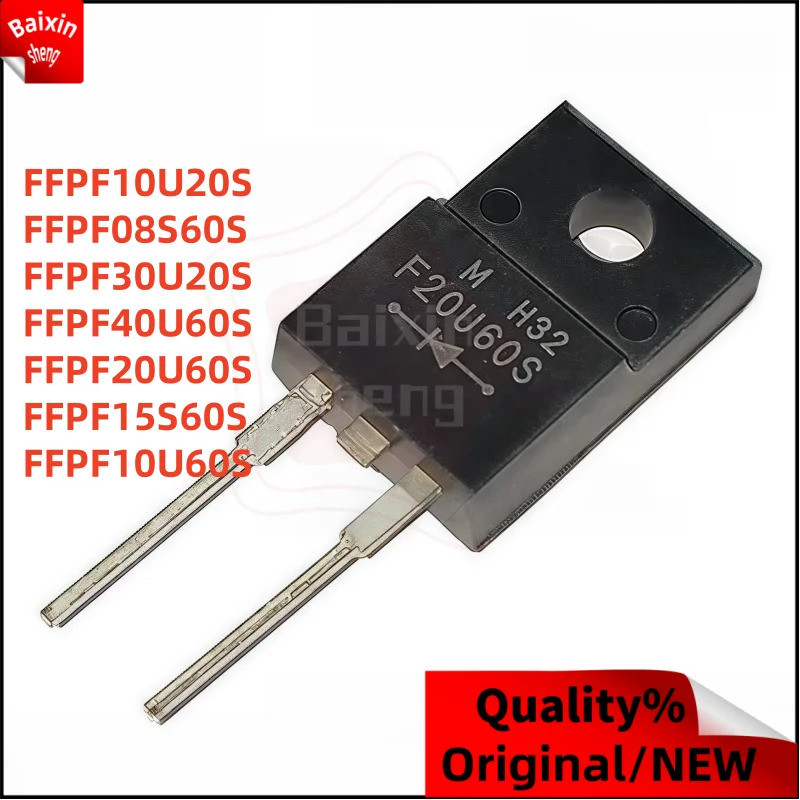 5PCS F10U20S F08S60S F30U20S F40U60S F20U60S F15S60S F10U60S TO-220F-2PIN fast recovery ไดโอด