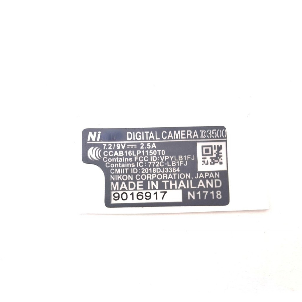 เหมาะสําหรับ Nikon D3500 D5600 D7100 D7200 D7500 ด้านล่างกระดาษฉลาก Body Number กระดาษ