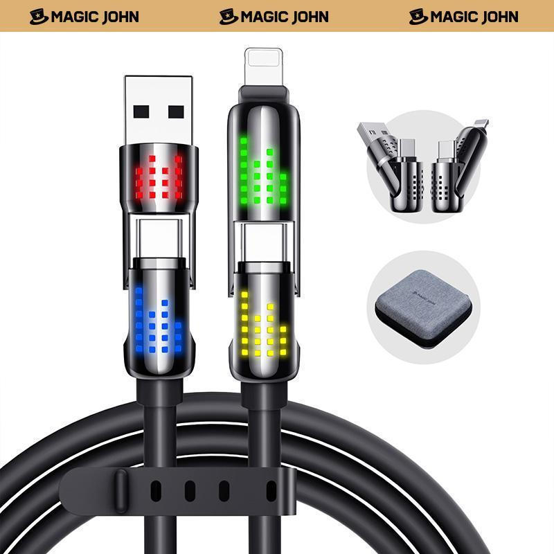 No Voka Podka Rega Door Holder MAGIC JOHN 4 in 1,240W ชาร์จเร็วสุดพร้อมไฟ RGB