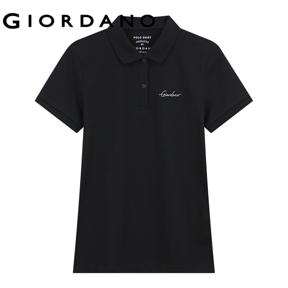 GIORDANO เสื้อโปโลผู้หญิง Women's Signature Polo 05316256