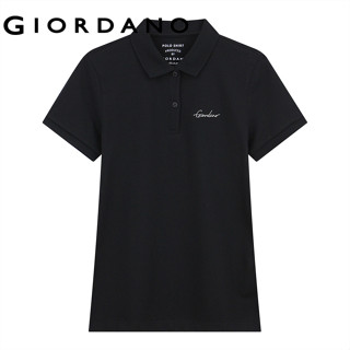 GIORDANO เสื้อโปโลผู้หญิง Women's Signature Polo 05316256