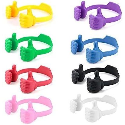 BUTEFO Thumbs up ที่วางโทรศัพท์มือถือซิลิโคนแบบปรับได้ขาตั้งแท็บเล็ตแบบพกพาเดสก์ท็อป OK Stands ใช้งา