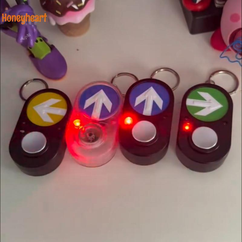 <Honeyheart> Australian Sidewalk Traffic Light Button Keychain Sound Accessory Handheld Press To Mak