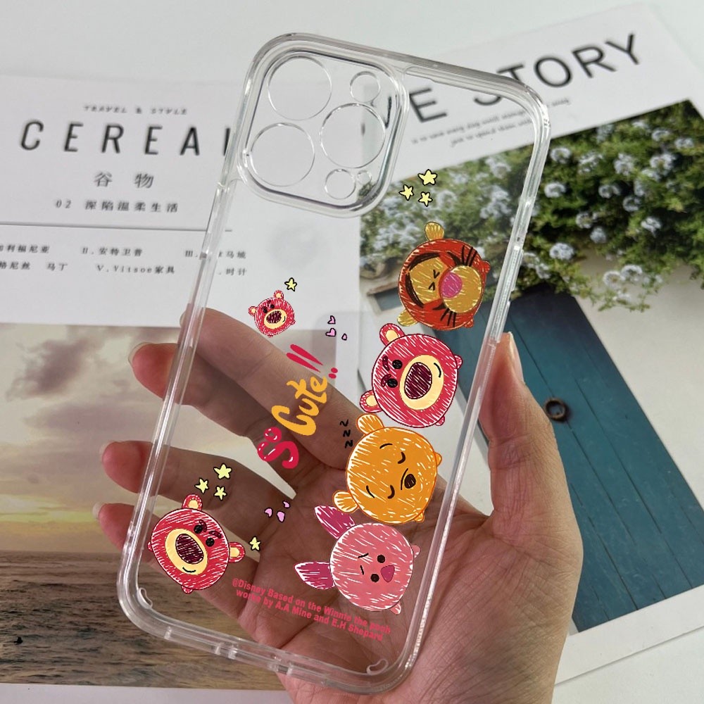 TP เคสใส กันกระแทก สำหรับ OPPO A95 A96 A74 4G/A74 5G A53 A57 A71 A83 พร้อมส่ง ลายน่ารัก เคสลายการ์ตู