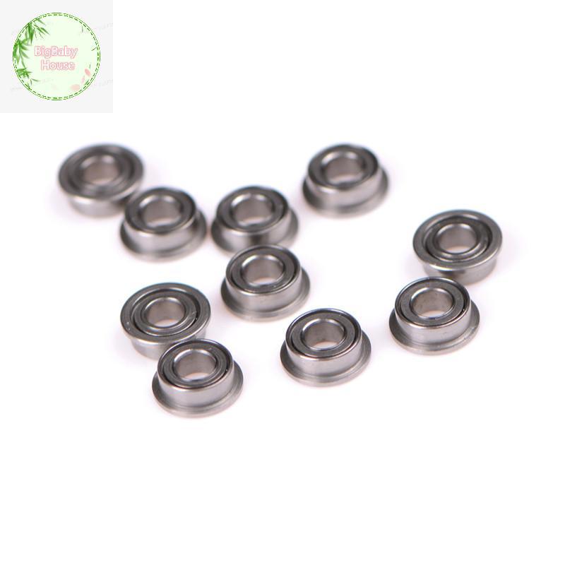 BigBabyHouse 10PCS MF63zz Metal Double Shielded Flange Bearings (3mmX6mmX2.5mm) TH