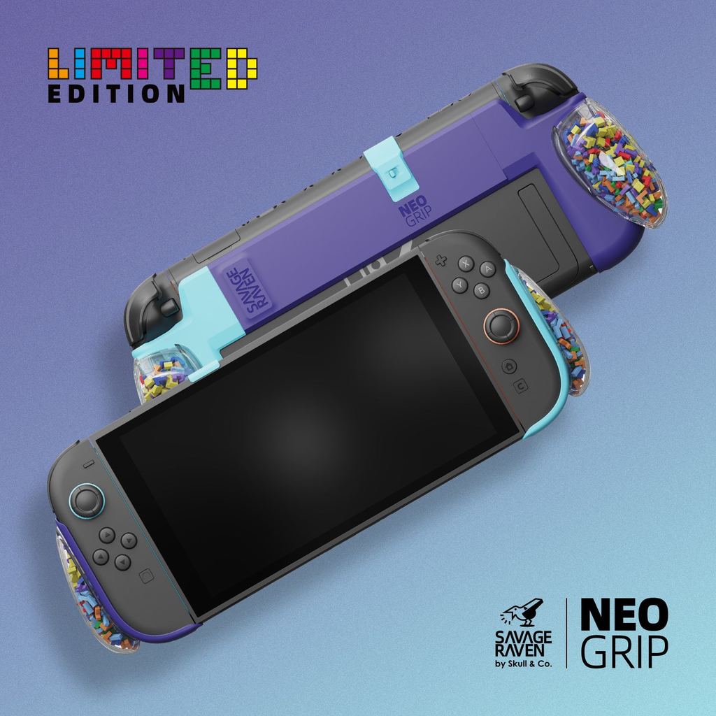 Savage Raven โดย Skull & Co. NeoGrip พร้อมเปลี่ยน Ergonomic Grip เคสป้องกันสําหรับ Nintendo Switch 2 GripCase NS2 คอนโซลอุปกรณ์เสริมเกม