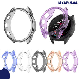 ครอบคลุมกรณีโปร่งใส for Garmin Forerunner 165/165 Music อุปกรณ์ป้องกันหน้าจอกรอบเชลล์ TPU อ่อน อุปกรณ์เสริมกรอบกันชน