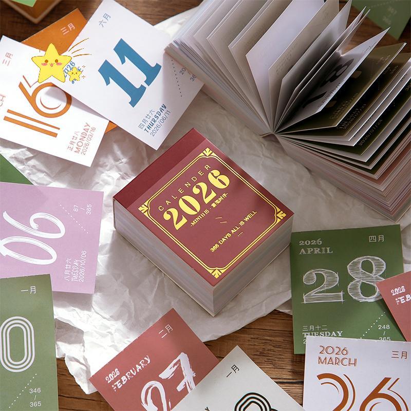 [JBTH] 2026 Mini Calendar Daily Planner 365 วันปฏิทินแบบฉีกสําหรับ Office School Home Desk Organizer