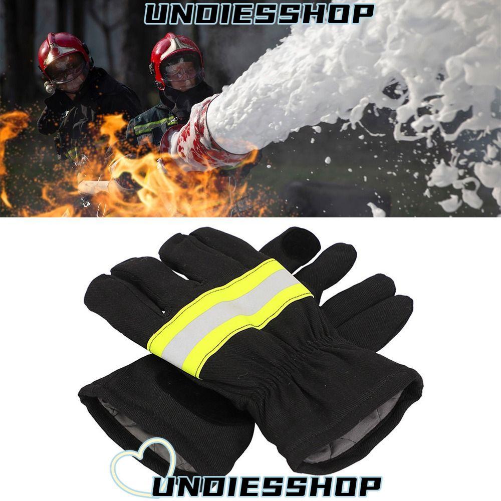 Undiesshop ถุงมือคนพ่นไฟ, ถุงมือกันไฟฝึกดับเพลิงสีดํา, เครื่องมือซึมผ่านการทนต่อการสึกหรอลื่นถุงมือทนไฟสากล