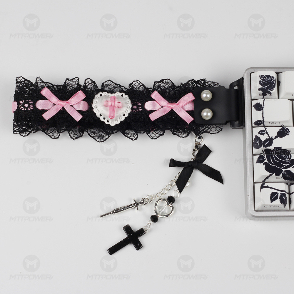 Wooting Universal Lace Keyboard Ribbon with Buckle Keyboard Handmade Decorative Keyboard Accessories