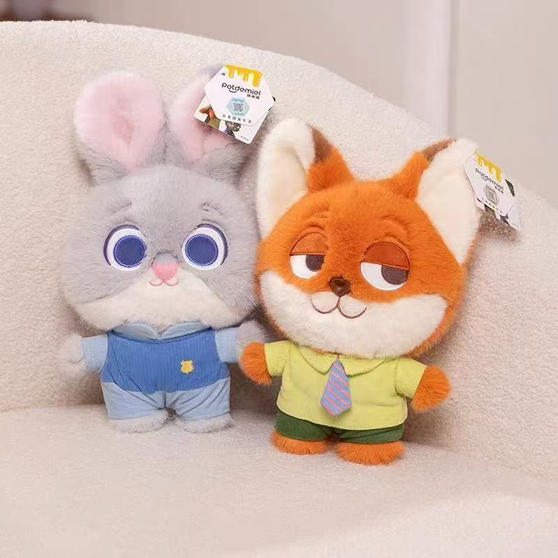 Fox Nick Doll City Judy Doll Crazy Lightning Animal Fox ของเล่นตุ๊กตาของขวัญวันเกิดสําหรับแฟน