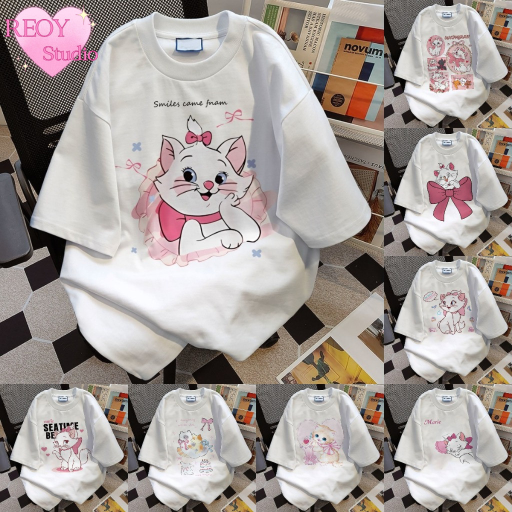 (ของพร้อมส่ง ส่งใน 24 ชั่วโมง)REOY_STUDIO เสื้อยืดผู้หญิงลายน่ารัก เนื้อผ้านุ่ม สีสวย ใส่สบาย ใส่ได้ทั้งชายและหญิง
