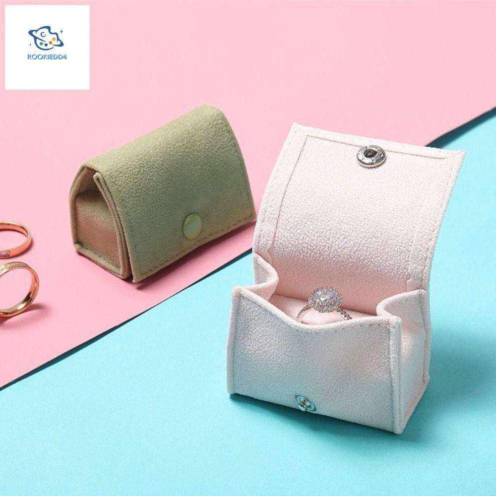 ROOKIEDD4 Rng กล่องเครื่องประดับ, กํามะหยี่ Multi-functional Mini กล่องเก็บ, ที่มีประโยชน์อเนกประสงค