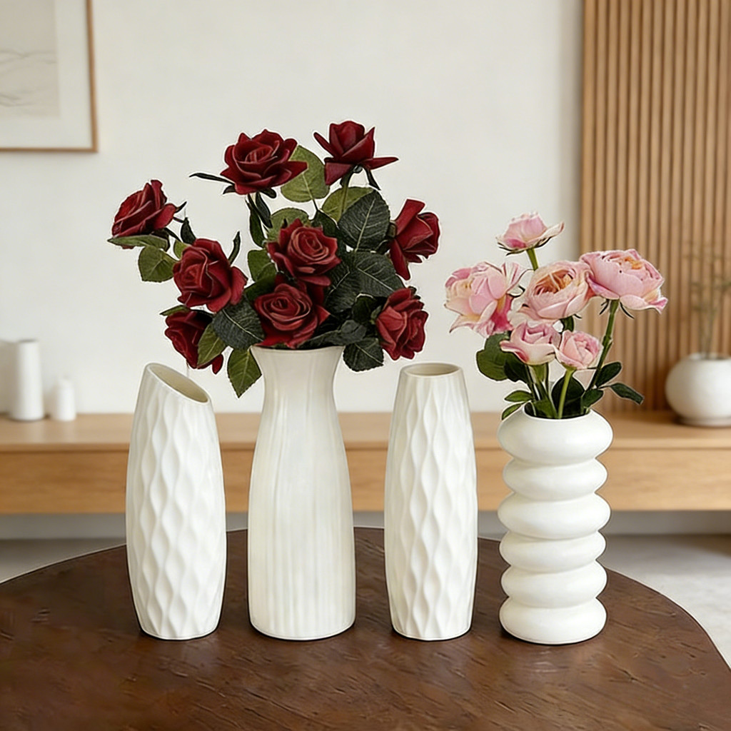 Creative Table Decor แจกันแจกันดอกไม้ชุด Nordic สไตล์เครื่องประดับบ้าน