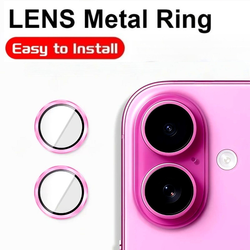 สําหรับ Apple iPhone 17 อลูมิเนียมกล้องเลนส์ Protector สําหรับ iPhone17 apple17 กระจกนิรภัยโทรศัพท์กลับเลนส์โลหะผสมแหวนโลหะ