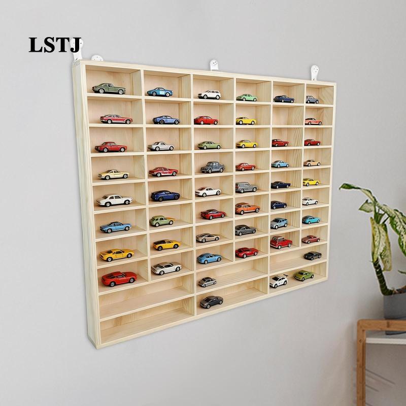 [Lstjj] ของเล่นไม้แสดงรถกรณีจัดระเบียบจัดระเบียบความทนทานติดผนัง