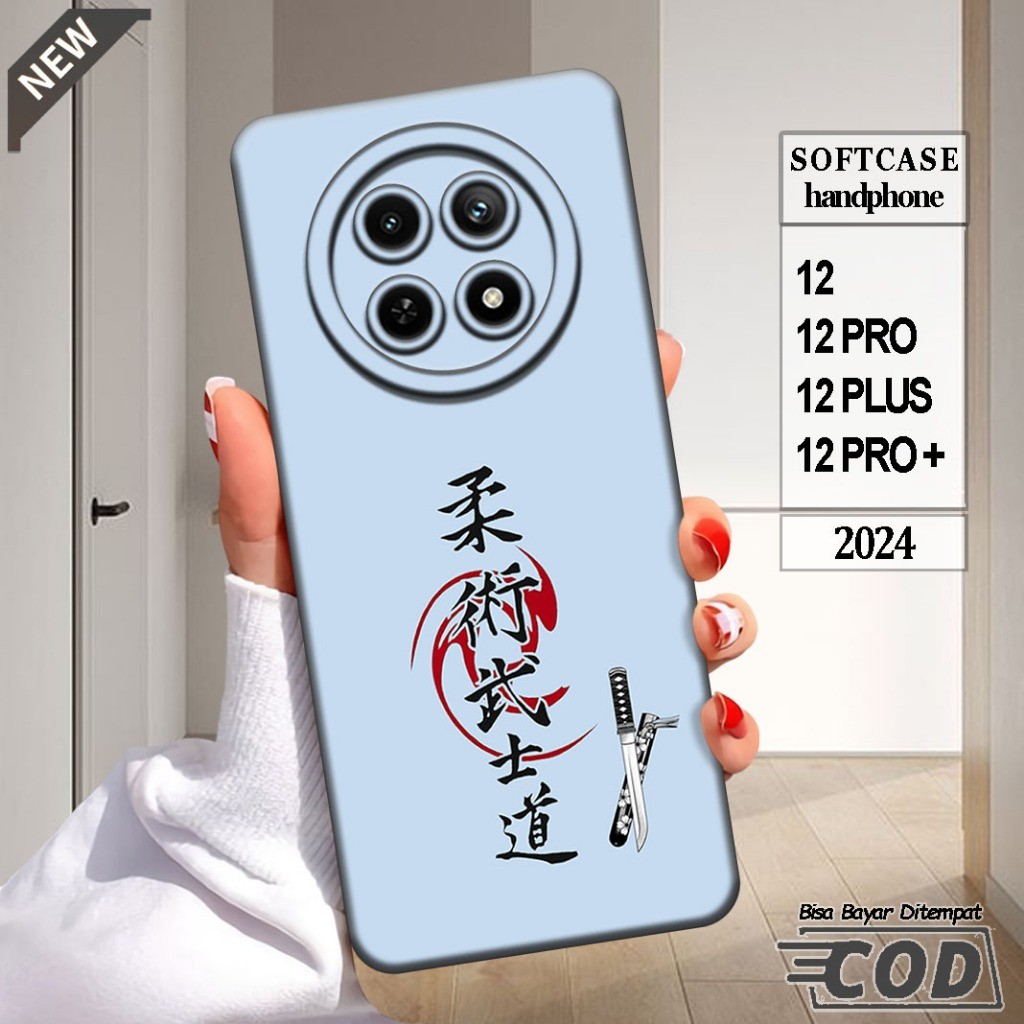 เคสRealme 12 _Realme 12 PRO _Realme 12 PLUS _Realme 12 PRO PLUS เคสซิลิโคนใสสีดํายืดหยุ่น