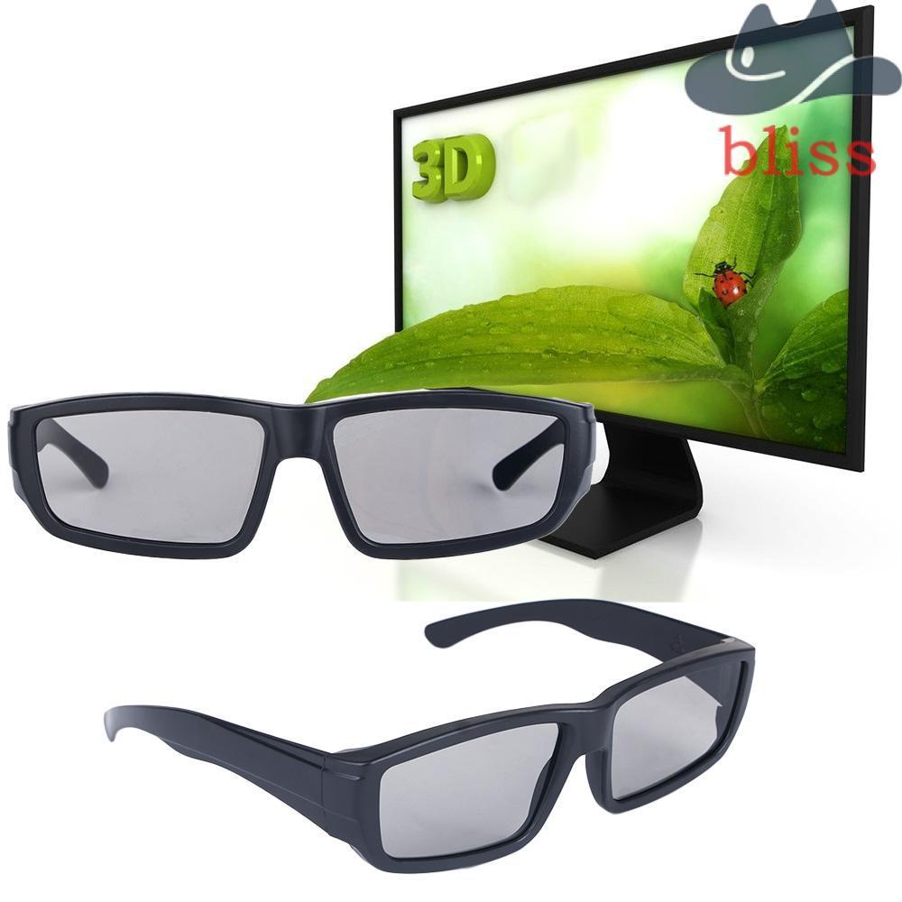 BLISS แว่นตา 3D สีดำ พลาสติก สำหรับ Home Theater, โปรเจคเตอร์ และเกม 3D Vision