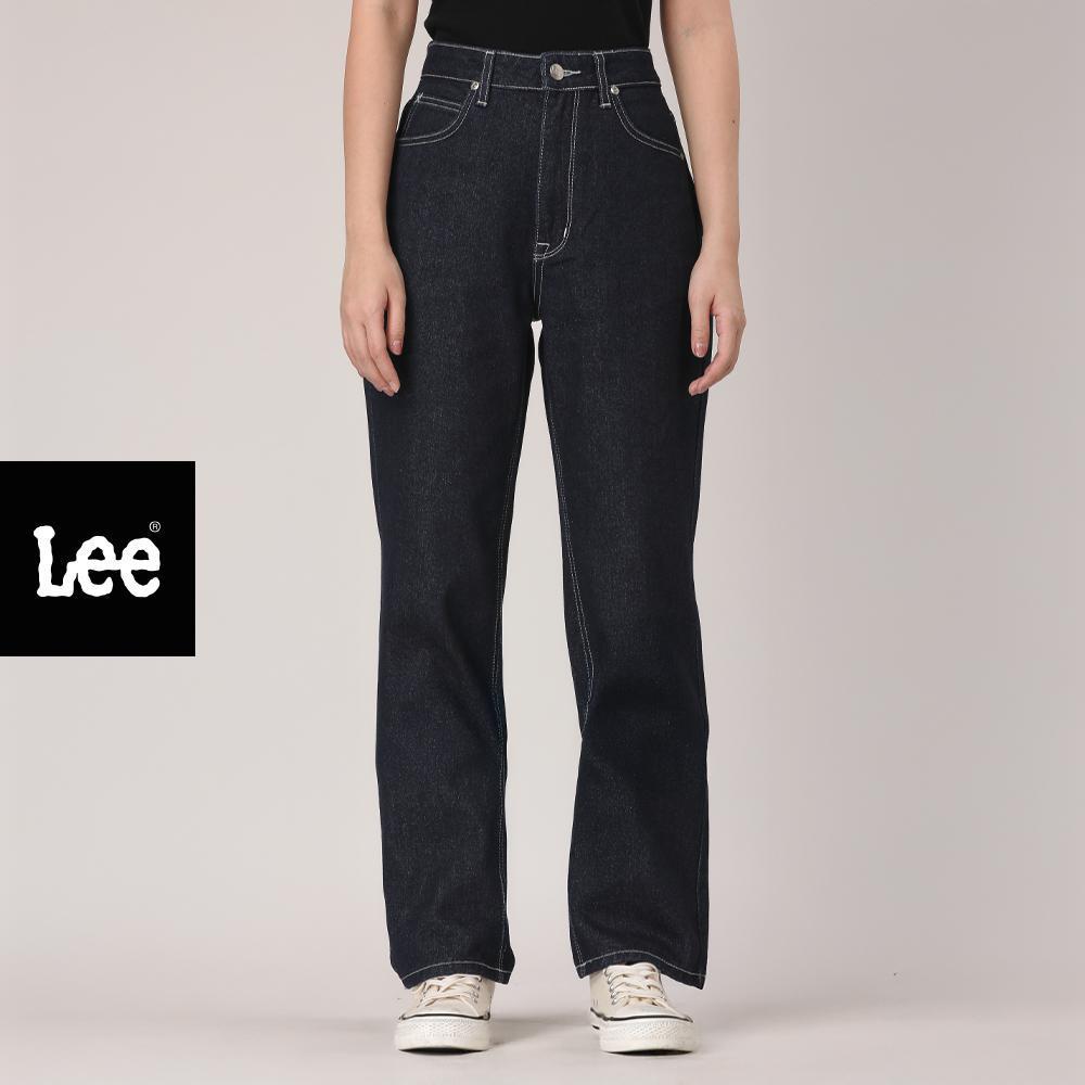 LEE กางเกงยีนส์ผู้หญิง เอวสูง ทรงตรง รุ่น LE F125WSTRC16 สียีนส์เข้ม