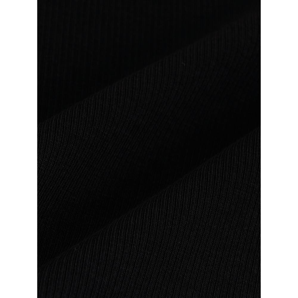 MLB กางเกงขายาว ผู้หญิง Womens Varsity Ribbed Semi Wide Pants รุ่น 3FPTV0354 50BKS สีดำ - รูปที่ 4