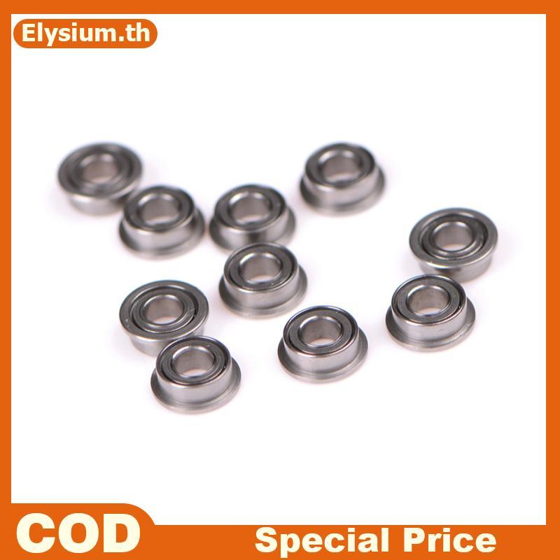 Null 10PCS MF63zz Mini Metal Double Shielded Flanged Ball Bearings (3mmX6mmX2.5mm) null