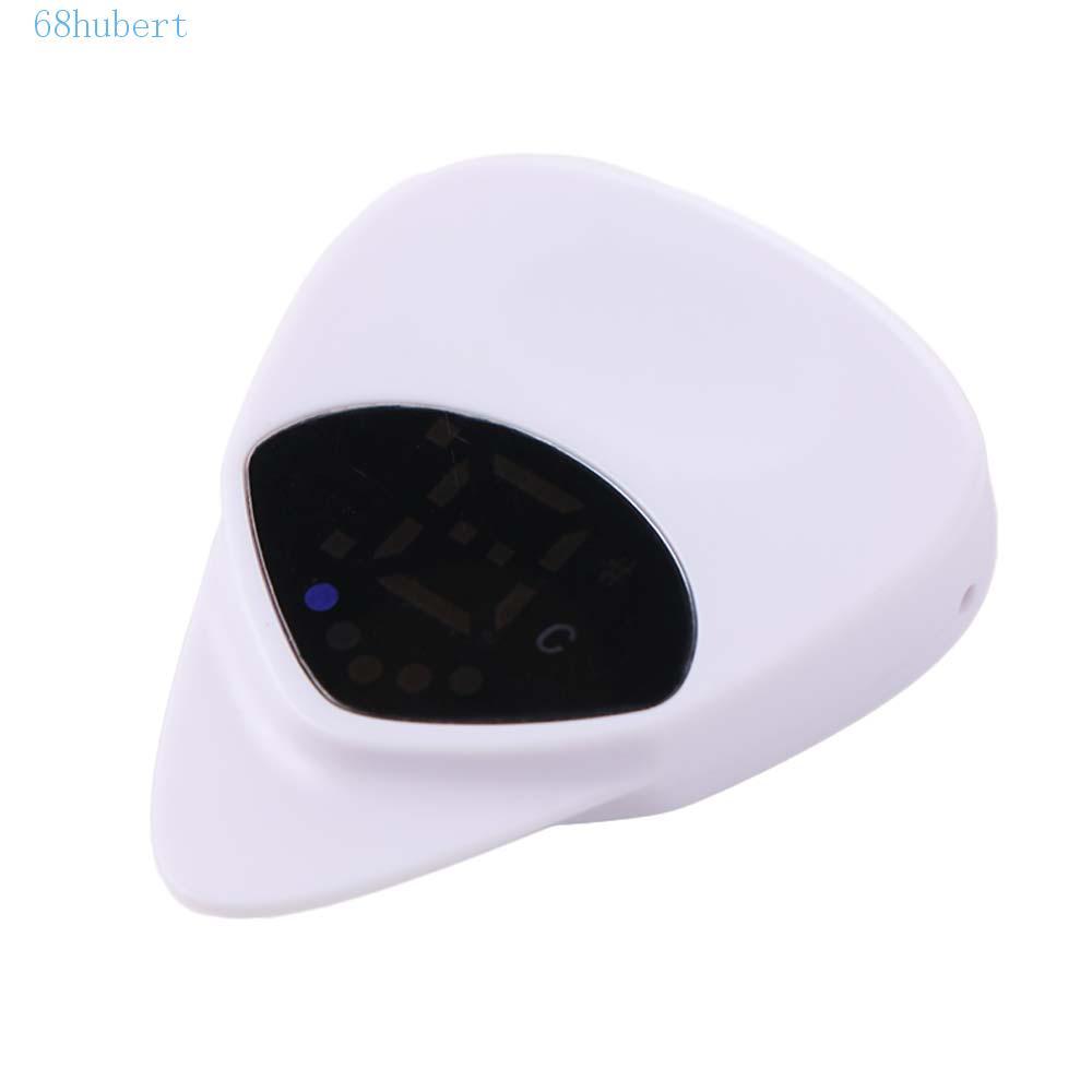 HUBERT Guitar Pick&Tuner, 2-in-1 Portable Folk Guitar & Ukulele Tuner, Banjo Real Time Monitoring Pr