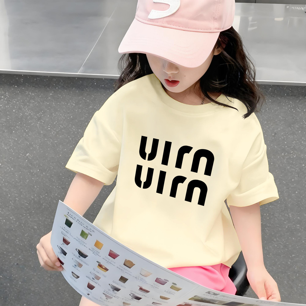 Yout-children เสื้อเด็ก ของเด็ก เสื้อคอกลม cotton ลายพิมพ์ทันสมัย 'UIM' สบายและนุ่ม ระบายอากาศดี