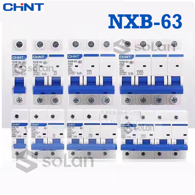 CHNT nxb-63 4p2p63a Air Switch Circuit Breaker 2p1p100a Ankongkai 16a32a125a50a C ประเภท