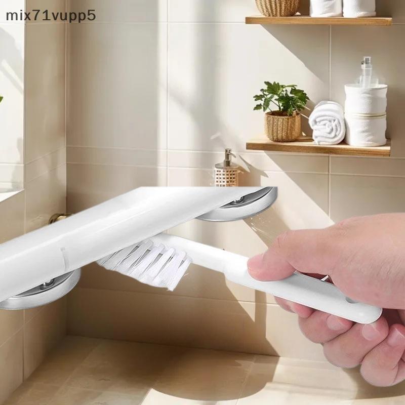Mix71vu แปรงห้องน้ำ4 in 1แปรงอเนกประสงค์สำหรับทำความสะอาดห้องน้ำชุดทำความสะอาดมุมไม่ตาย360 °