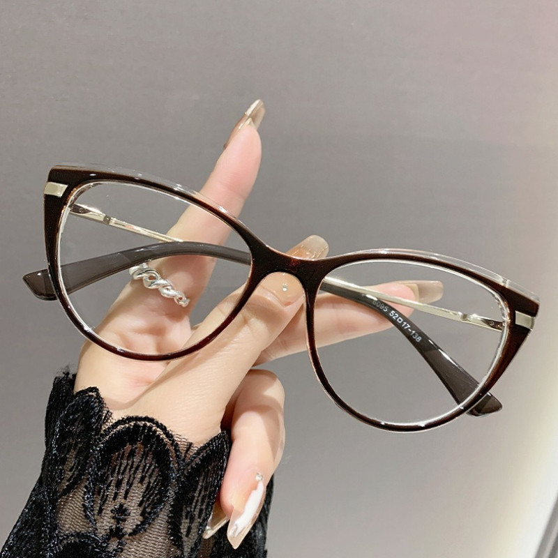 Cat Eye Frame แว่นอ่านหนังสือแฟชั่นผู้หญิงแว่นสายตายาว + 1.0 ถึง + 4.0 Anti-blue Light แว่นตาสายตายาว HD ยาวพร้อมเกรด
