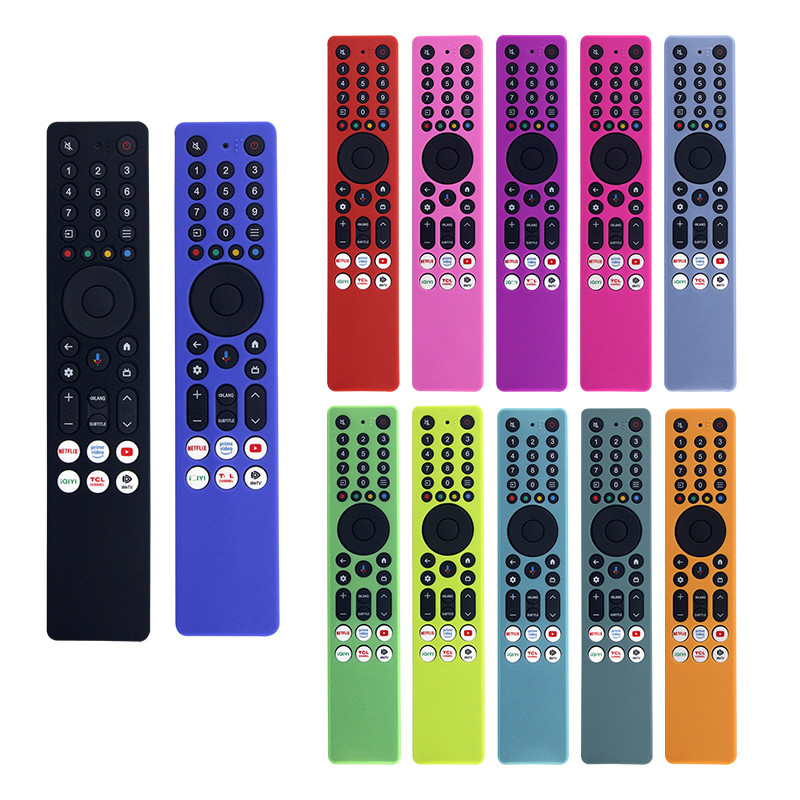 เข้ากันได้กับ TCL RC833A FMB1/FMB5 FMB3 FMB4 เคสซิลิโคน, อะไหล่เปลือกรีโมทคอนโทรลป้องกันการหล่นและกันลื่น