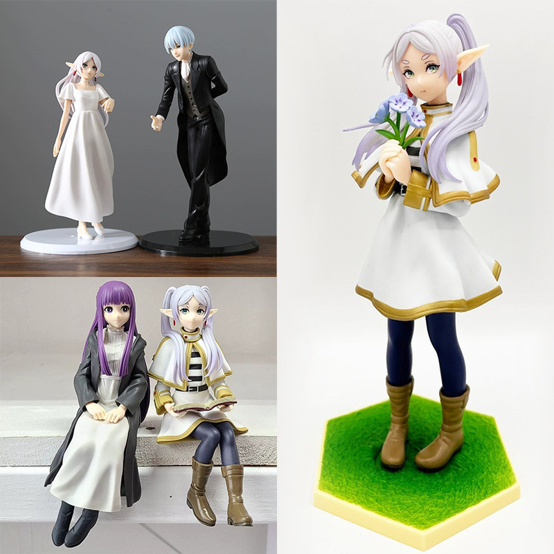 Frieren: Beyond Journeys End Action Figures Collection 14 ซม.นั่งเฟิร์นตกแต่งของเล่น