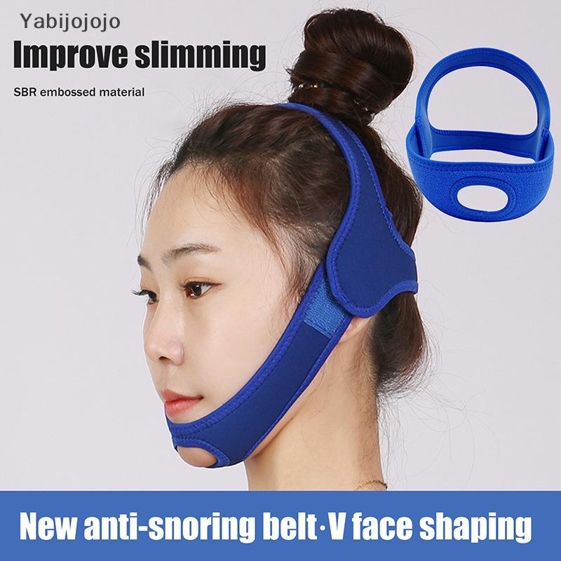 Yabijojojo Blue Anti Snore หยุด Snoring สายรัดคางเข็มขัด Anti Apnea Jaw Solution Sleep Support Apnea