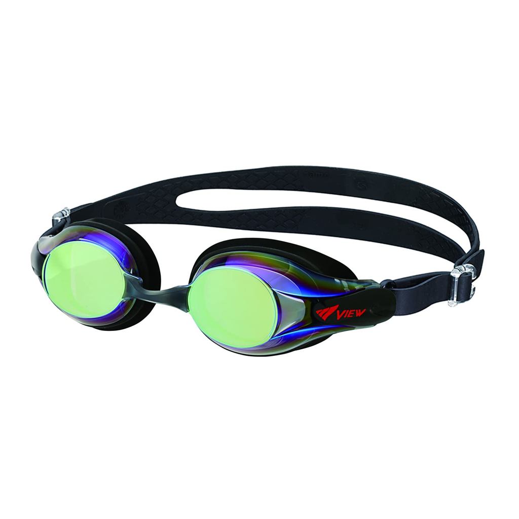 VIEW Kids’ Swimming Goggles BKY V722JMR, UV Protection, Anti-Fog, Antibacterial Material (Ages 6–12)