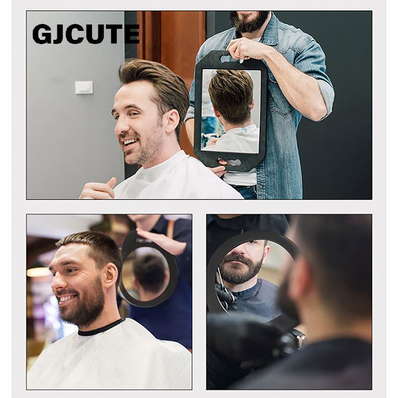 GJCUTE ตัดผม SHop ร้านทําผมกระจกโฟมรอบ Shop Hairdressing กระจกแต่งหน้าฟองน้ําป้องกันเครื่องใช้ในบ้าน