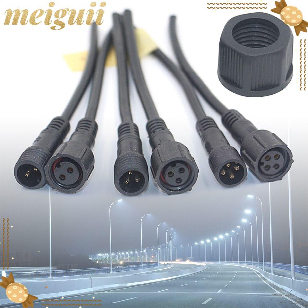 MEIGUII 2 ชุด 2Pin3Pin4Pin สาย M14 อุปกรณ์สายไฟ 2Pin 3Pin 4Pin สายสัญญาณสายเชื่อมต่อกันน้ํา