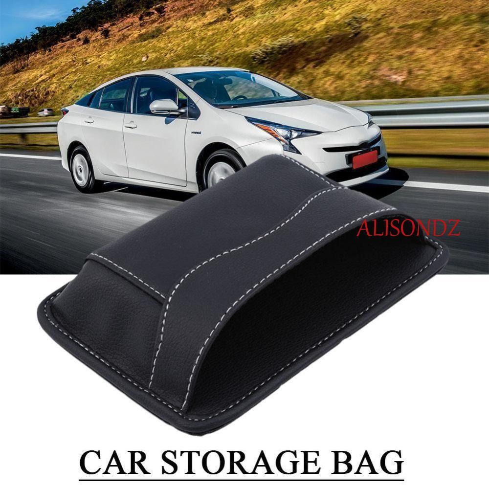 ALISONDZ กระเป๋าเก็บของในรถ,ที่นั่ง Gap Organizer หนัง PU กระเป๋าด้านข้างเบาะรถ, Universal Multi-functional Magic เทปออกแบบ Self-กาว Auto Slit กล่องหน้าต่าง