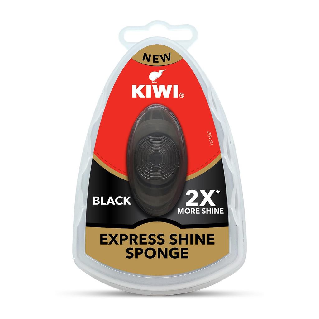 👟✨ Kiwi Express Sponge Black ฟองน้ำขัดรองเท้า ดำ Premium น้ำยาดูแลรองเท้า ถนอมรองเท้า ส่งจากญี่ปุ่น 