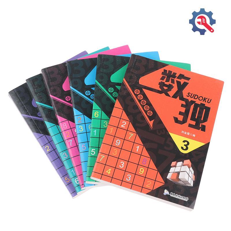 [GEX] 6 ชิ้น/เซ็ต Sudoku Thinking Game Book เด็กเล่นสมาร์ทหนังสือตัวเลขสมอง [TH]