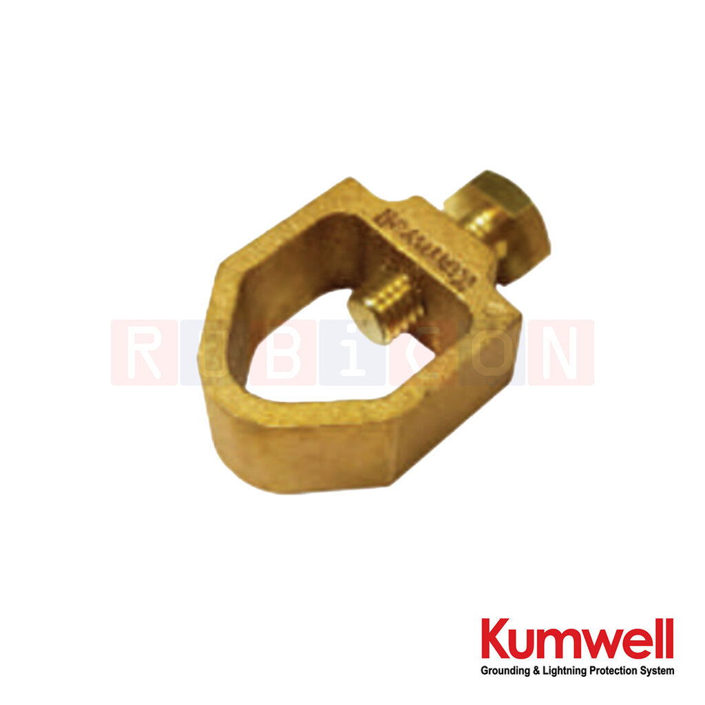 KUMWELL GXCT 142-2618 แคล้มหัวใจ (Rod to Tape Clamp) Rod Dia. 5/8″(14.2 mm), Max. Tape 26×18 mm