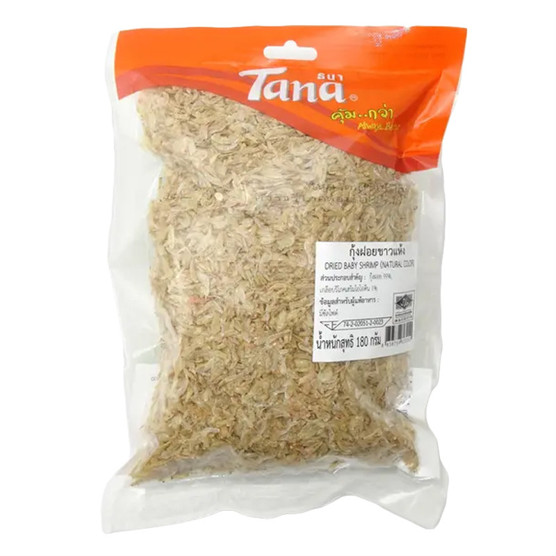 ธนา กุ้งฝอยขาวแห้ง 180 กรัม (TANA Dried Baby Shrimp 180 g)