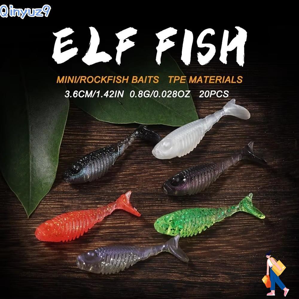 QINYUZ9 ตกปลาเหยื่ออ่อน, 0.8g วัสดุนุ่มเหยื่อปลอม, Lure Collection 3.6 ซม. การออกแบบประดิษฐ์รูปร่างห